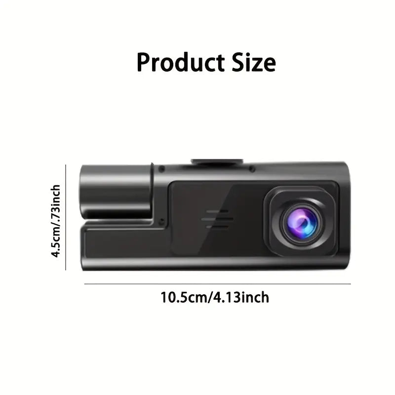 HD 1080P & 480P Dual Lens Dash Camera with Wide-Angle Recording Enhanced Night Vision Motion Detection Loop Recording G-Sensor Auto Lock 24H Parking Monitor Accident Evidence Recorder for Safe Driving - Video Dashcam GYIOEUPT