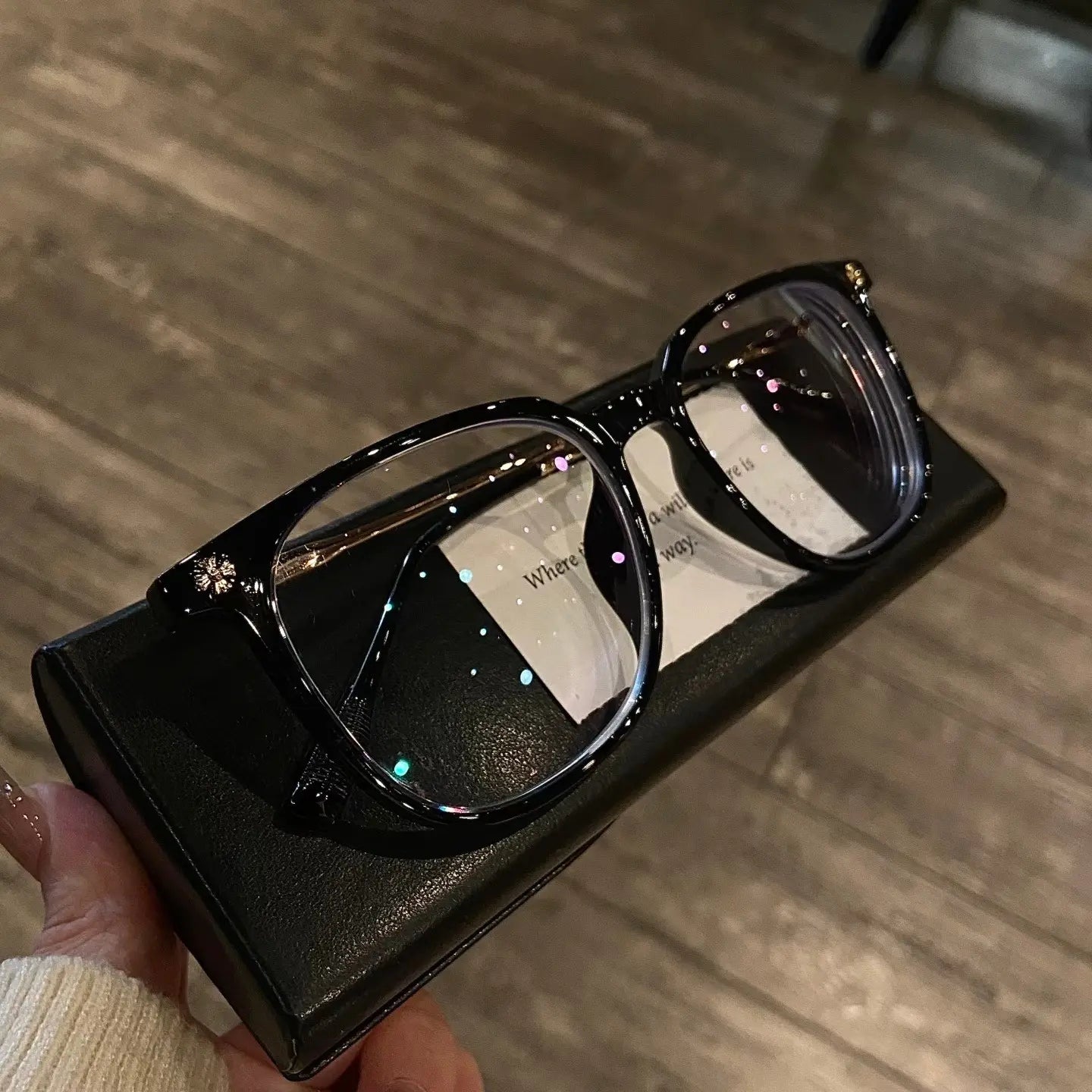 Black Warrior Series Blue Light Blocking Glasses Eyeglass Frame for Women Men Protection Computer Gaming Lightweight Red Frame Oversized Non Prescription Small Face Square Reduce Eye Fatigue on Computers Tvs Phones