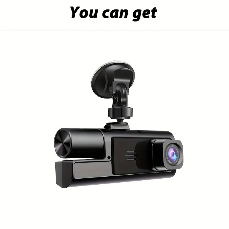 HD 1080P & 480P Dual Lens Dash Camera with Wide-Angle Recording Enhanced Night Vision Motion Detection Loop Recording G-Sensor Auto Lock 24H Parking Monitor Accident Evidence Recorder for Safe Driving - Video Dashcam GYIOEUPT